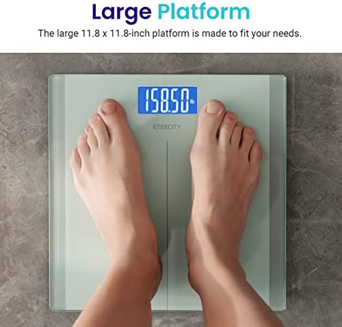 Etekcity Digital Body Weight Bathroom Scale with Step-On Technology, 400 Lb, White (Pack of 2)