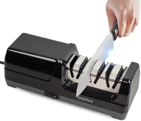 Electric Knife Sharpener for Kitchen,Sharpening, Restore&Polish Chef Knives