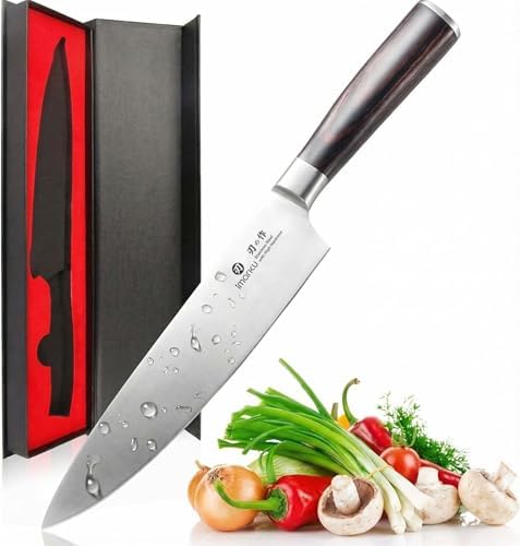 imarku Chef Knife 8 Inch, Ultra Sharp Kitchen Knife with Ergonomic Handle