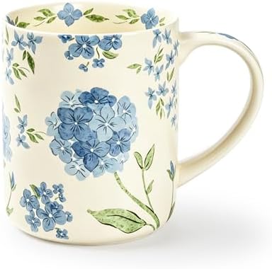 18 oz Large Ceramic Coffee Mug, Porcelain Tea Cup with Big Handle