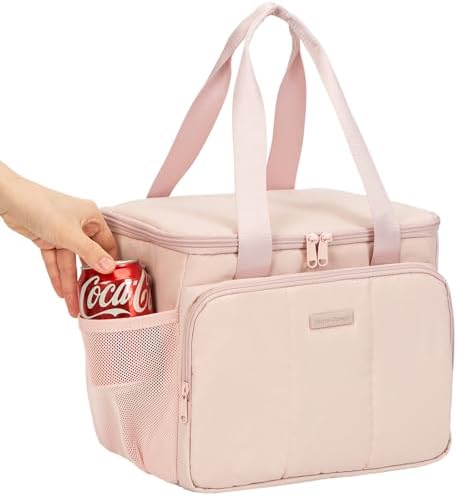 NISHEL Insulated Lunch Bag, Leakproof Cooler with Detachable Shoulder Strap