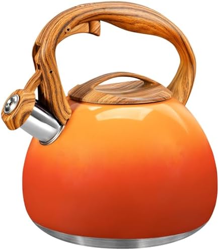 GGC Whistling Tea Kettle for Stove Top, 3.2QT/3L Stainless Steel Tea Kettle