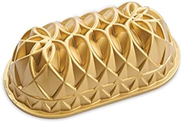 Nordic Ware Jubilee Loaf Pan, 6 Cup, Gold