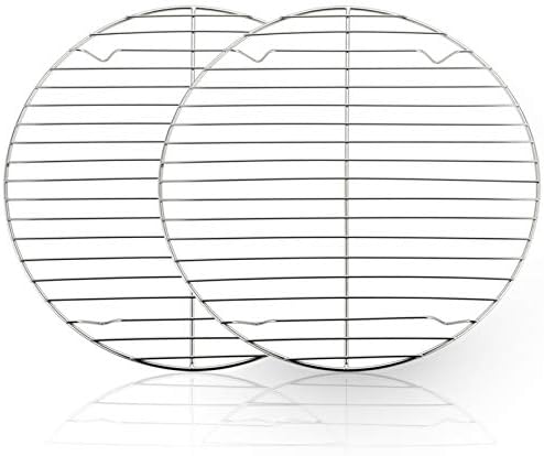 TeamFar Round Cooling Rack Set of 2, 10½ Inch