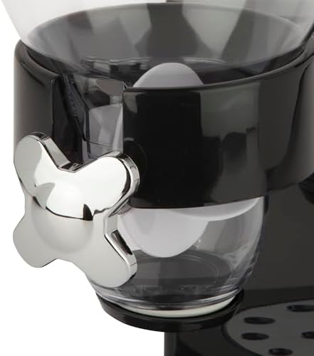 Honey-Can-Do Dry Food Dispenser, Single Control, Black/Chrome