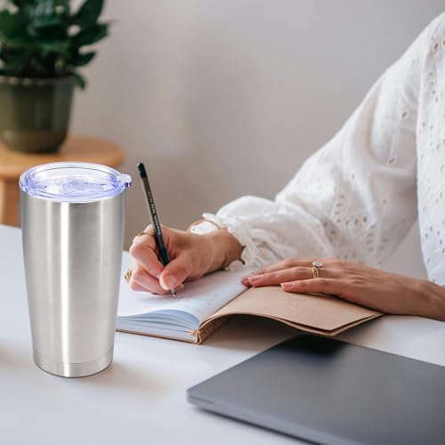 20oz Tumbler Stainless Steel Tumbler Coffee Tumbler with Lid SS, 8P
