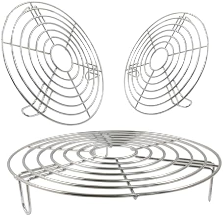 3PCS Round Cooling Racks Stainless Steel