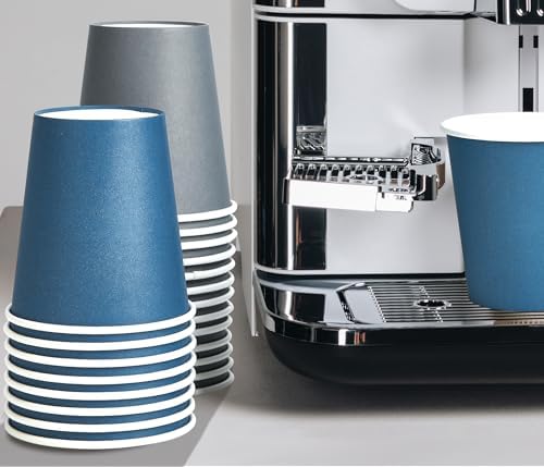 LITOPAK 100 Pack 10 oz Disposable Paper Coffee Cups with Lids