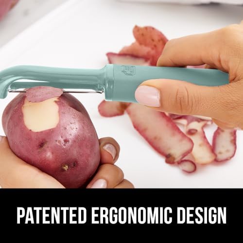 GORILLA GRIP® Patented BPA-Free Vegetable and Potato Peeler, Mint
