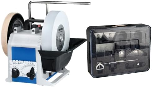 Tormek T-8 Hand Tool Kit (T-8 Original + HTK-1006 Hand Tool Kit) - sharpener that includes all the necessary jigs for knives, axes, scissors, and carving tools (US Version)