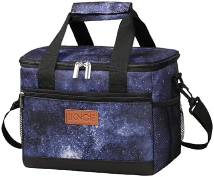 iknoe Insulated Lunch Bag, Foldable 8.5L Cooler Bag for Men & Women, Lunch Box