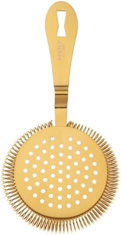 Barfly Deluxe Antique Hawthorne Spring Strainer, Gold
