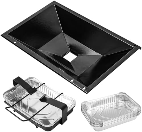 Uniflasy 99250 Grease Tray with 7515 Catch Pan for Weber Spirit 300