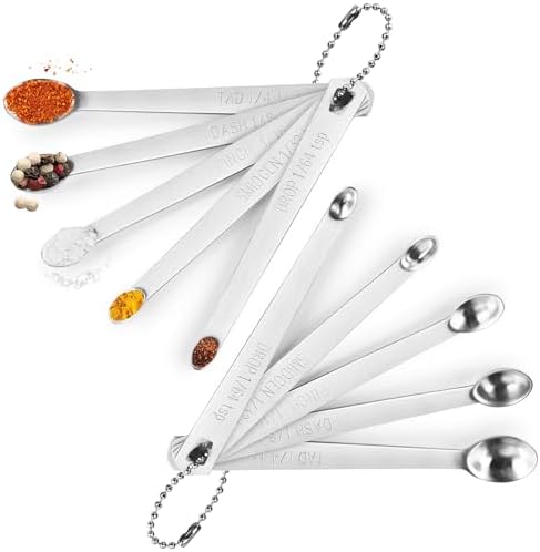 Mini Measuring Spoons Set 10pcs, Drop, Smidgen, Pinch, Dash, Tad