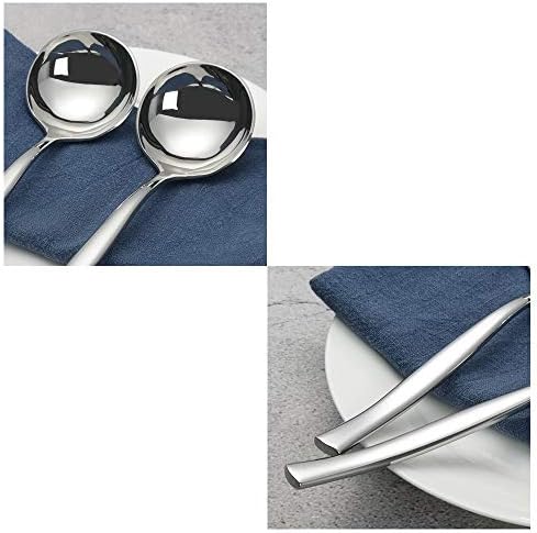 4-Piece Stainless Steel Small Gravy Soup Ladles, Gravy Ladle Spoon