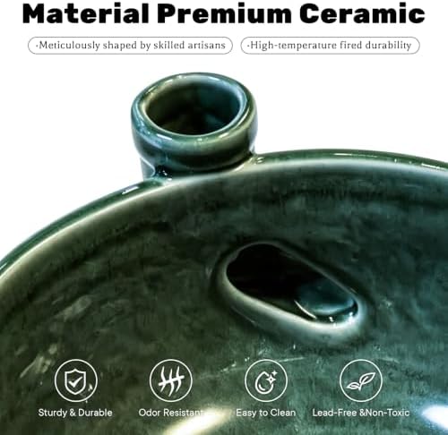 Ceramic Berry Washing Bowl with Auto-Spin Swirl Drainage