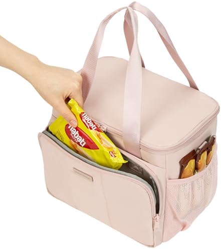 NISHEL Insulated Lunch Bag, Leakproof Cooler with Detachable Shoulder Strap