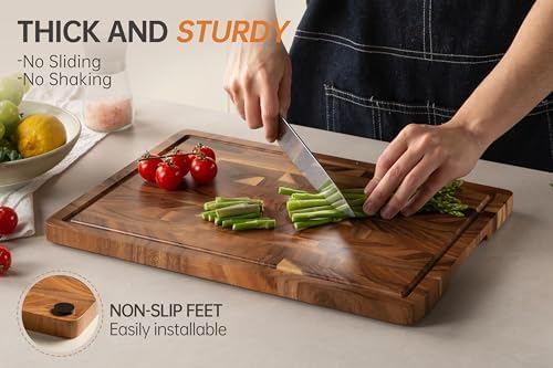 Walnut Cutting Board for Kitchen, Wooden Cutting Boards
