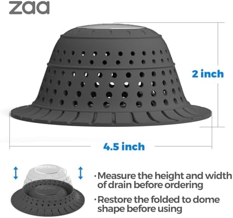 zaa Bathtub Drain Strainer Silicone Bathroom Stopper Fixture Accessories