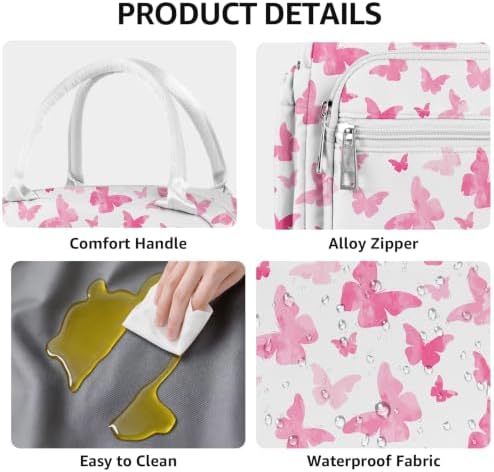Lunch Bag Women Stylish Quilted Lunch Boxes for Adult Fit and Fresh Cooler Insulated Lunchbox for Work Cute Small 11 Liters Compact Lunchbag Waterproof