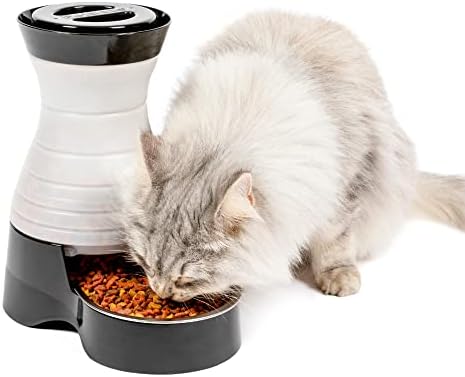 PetSafe Healthy Pet Food Station, 2 lb Gravity Feeder, Cats & Dogs, Small