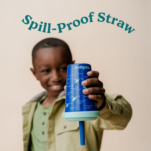 REDUCE GoGo's Kids 5-Pack 12oz Tumbler Cups with Lids & Spill-Proof Straws