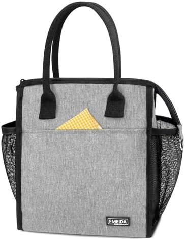 Insulated Lunch Bag Women, 12L Large Thermal Snack Bag Reusable Cooler Tote