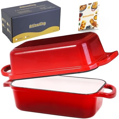Cast Iron Loaf Pan with Lid, 9x5 Loaf Pans for Homemade Bread