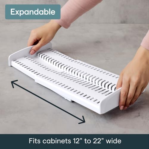 YouCopia StoreMore Expandable Pan + Lid Rack, Pot Lid Organizer, Adjustable