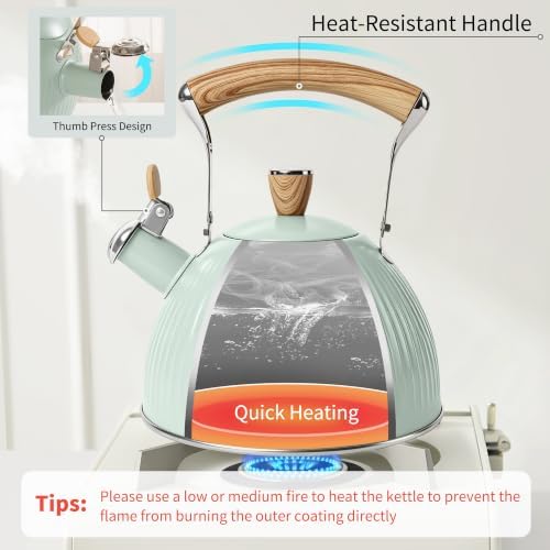 LONFFERY Tea Kettle for Stove Top