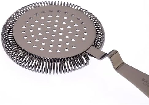 Barfly Deluxe Antique Hawthorne Spring Strainer, Gun Metal Black
