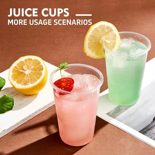 YEEHAW 12 oz Plastic Cups, 1000 Pack - Clear Disposable Drinking Water Cups for Cold Beverages, Ideal for Party