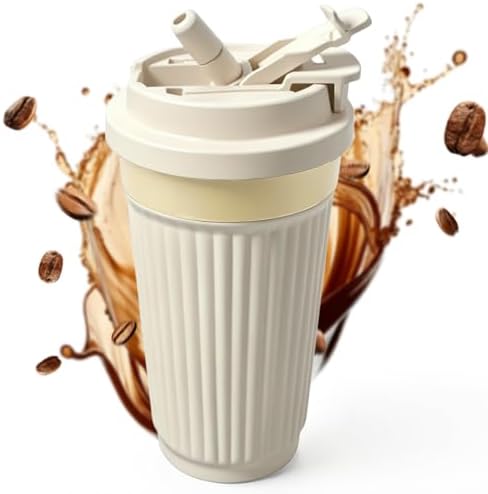 Vacuum Insulated Stainless Steel Travel Coffee Mug,Leak Proof Cup with Lid