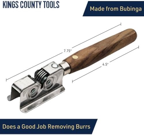 Kings County Tools Manual Handheld Knife Sharpener with Bubinga Handle