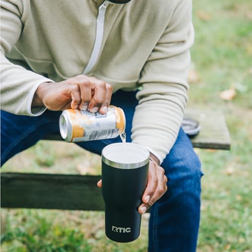 RTIC 20oz Essential Tumbler with Lid, Ceramic Lined, Navy