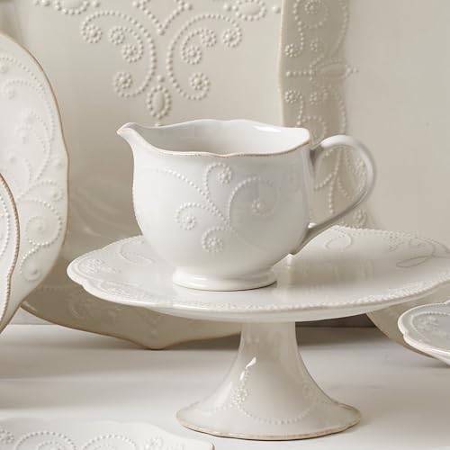 Lenox French Perle Sauce Pitcher, White -