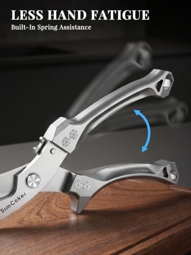 Heavy Duty Poultry Shears, Better Control for Chicken & Turkey Prep