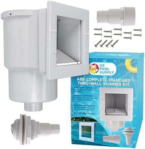 U.S. Pool Supply Standard Thru-Wall Above Ground Pool Skimmer Kit, Complete