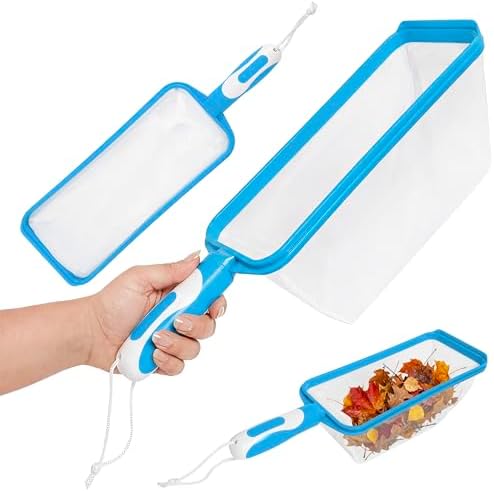 The Skimmie Swim-N-Scoop in-Pool Handheld Skimmer Net for Scooping Debris, Leaves, and Bugs While Swimming