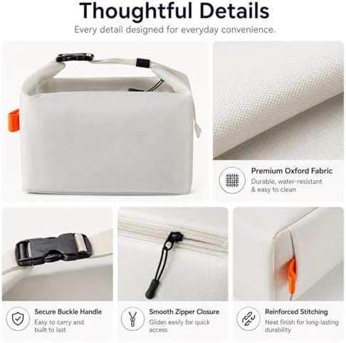 Insulated Lunch Bag For Women, Reusable Lunch Box Tote Bags