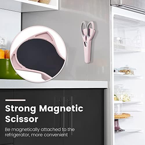 3 Pack Sharp Kitchen Scissors Set with Magnetic Holder