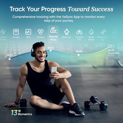 Etekcity Upgraded Smart Scale for Body Weight Fat and BMI, FSA Eligible