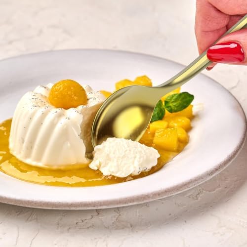 Dealusy 200 Count Heavy Duty Gold Plastic Silverware