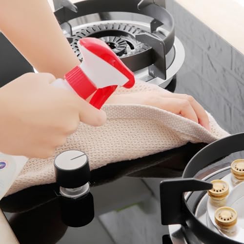 Homaxy 100% Cotton Waffle Weave Kitchen Dish Towels 18-Pack, Beige