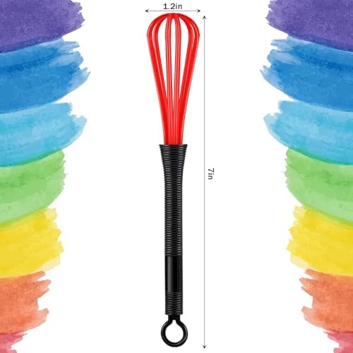 12 Pcs Hair Color Mini Whisk for Hair Dye Color Mixing Plastic Mixer Set