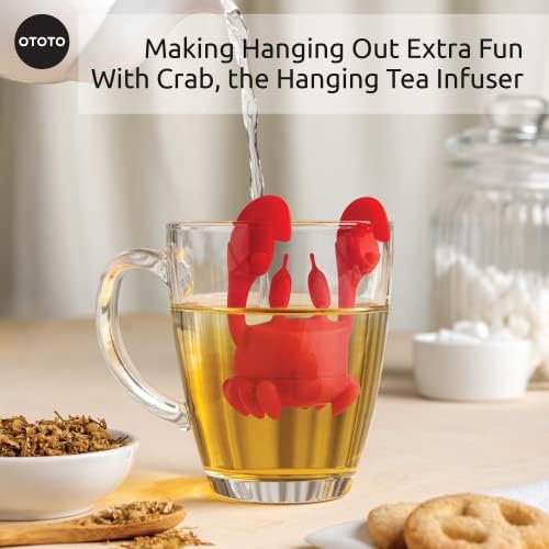 NEW!!! Crab Tea Infuser by OTOTO - Cute Tea Infuser, Tea Accessories For Tea Lovers, Kitchen Accessories, Funny Gifts, Tea Infusers Loose Tea, Leaf Tea Steeper, Tea Diffuser 1 Size