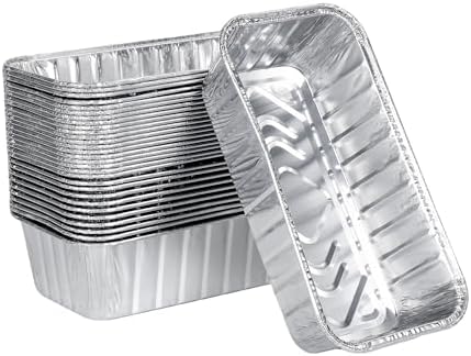 2lb Aluminum Loaf Baking Pans,Heavy Duty Foil Baking Container