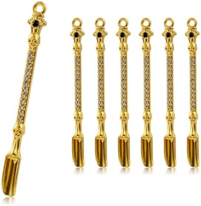 6-Pack Mini Spoons Metal Tiny Shovels 3-Inch Small Medicine Spoon
