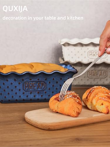 Ceramic Loaf Pan for Baking Bread, 9"X5" Bread Pans (Vintage Blue)