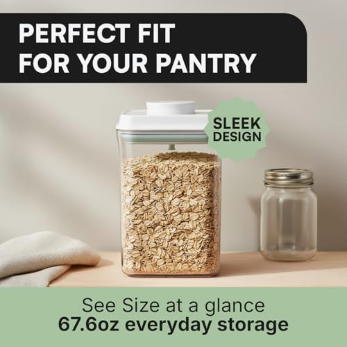 Bop Top Airtight Food Storage Containers with Lid Multi Pack | Kitchen Canister Sets | Air Tight Pantry Container | Pop Top Dry Food Storage Containers for Snacks, Sugar, Flour, Baking, Cereal, Pasta